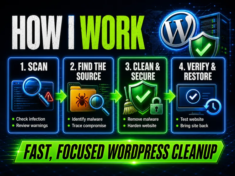 WordPress critical error 500 error and white screen repair service